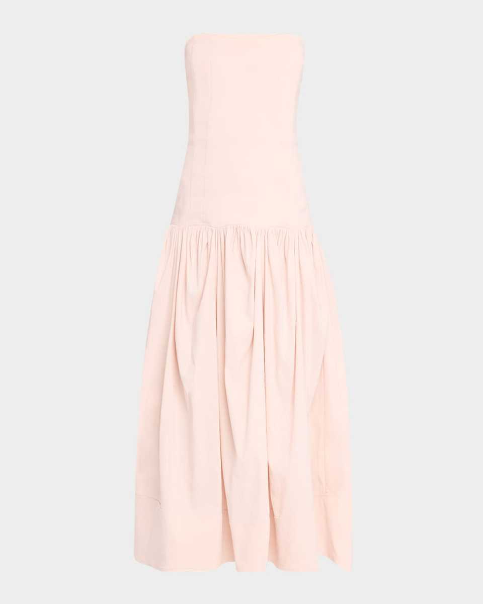 June Strapless Drop-Waist Dress